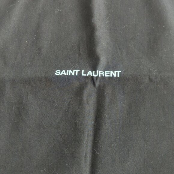 Saint Laurent Black Drawstring Dust Shoe Storage Bag - New - Picture 2 of 4